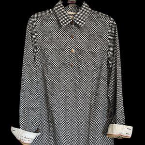 051. Tronata Polkadot Extra Long Shirt Size Medium